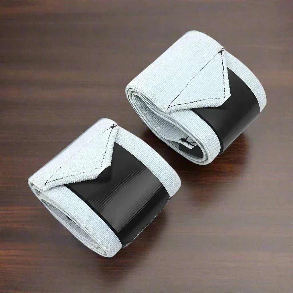 Protege Poignet - WeightLiftingWristWraps™ - Blanc - Mon Sport Maison