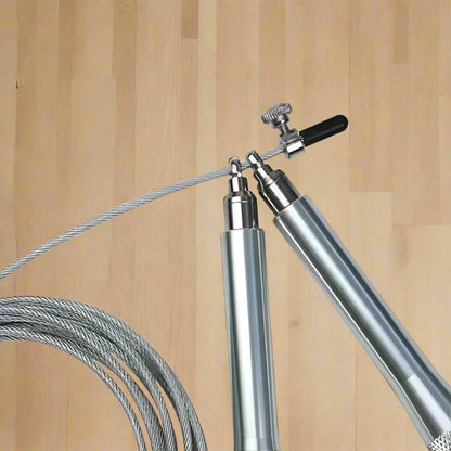 Corde à Sauter - JumpRopeCrossfit™ - Argent - Mon Sport Maison