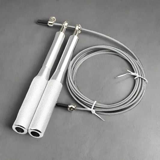 Corde à Sauter - JumpRopeCrossfit™ - Argent - Mon Sport Maison
