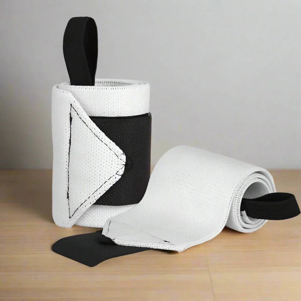 Protege Poignet - WeightLiftingWristWraps™ - Blanc - Mon Sport Maison