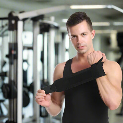 Protege Poignet - WeightLiftingWristWraps™ - Noir - Mon Sport Maison