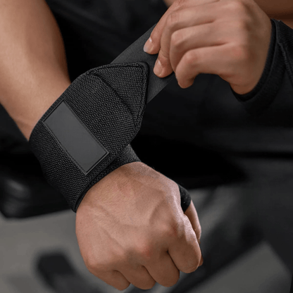 Protege Poignet - WeightLiftingWristWraps™ - Noir - Mon Sport Maison