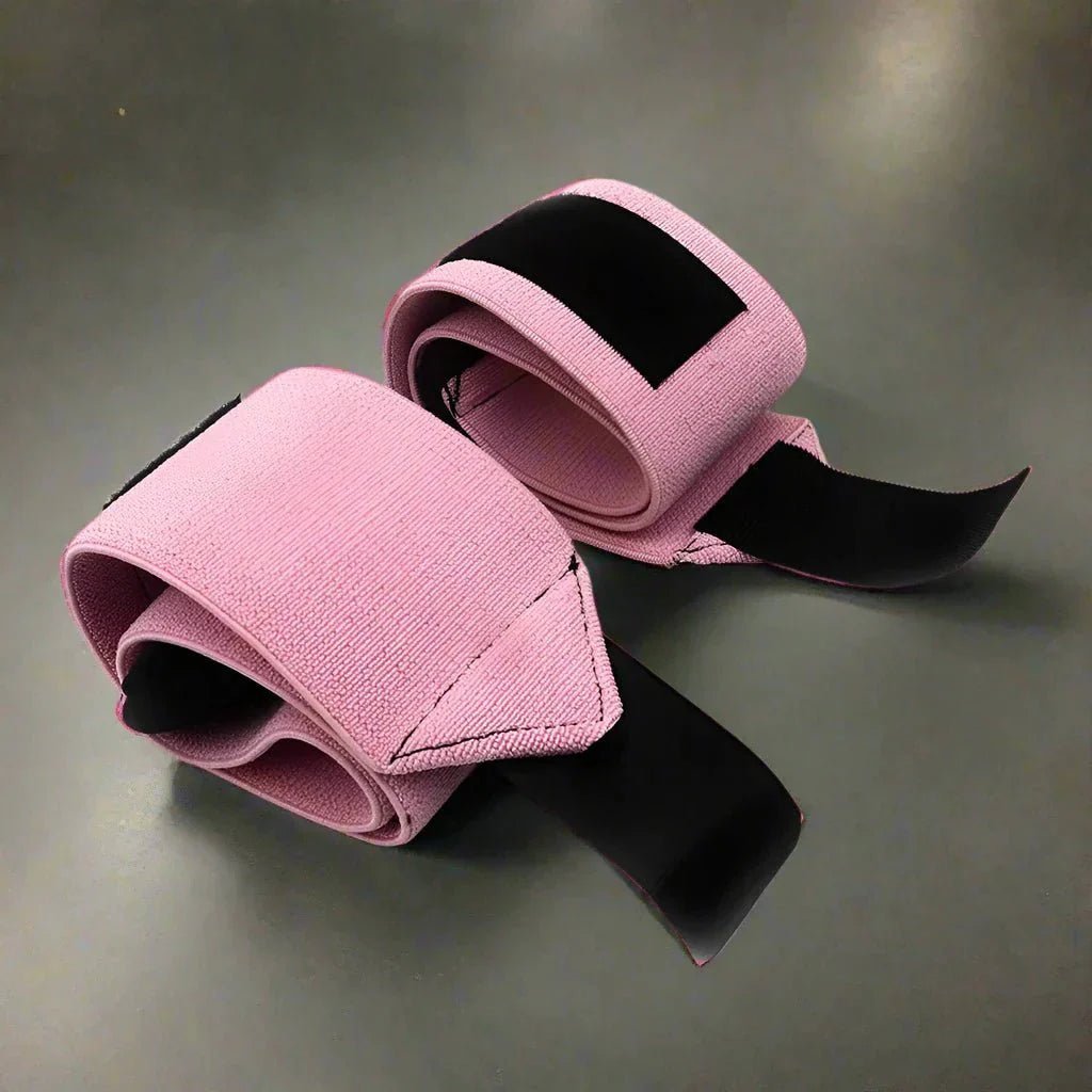 Protege Poignet - WeightLiftingWristWraps™ - Rose - Mon Sport Maison