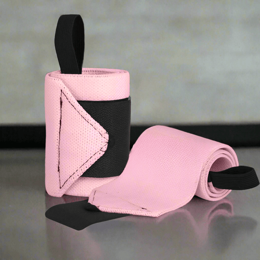 Protege Poignet - WeightLiftingWristWraps™ - Rose - Mon Sport Maison
